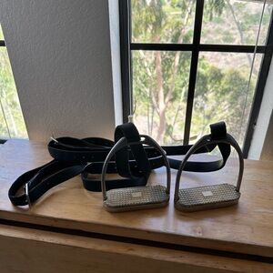 Stirrups and leathers